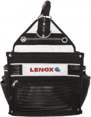 Lenox - 33 Pocket Black Ballistic Nylon Tool Tote - 10" Wide x 10" Deep x 12" High - USA Tool & Supply