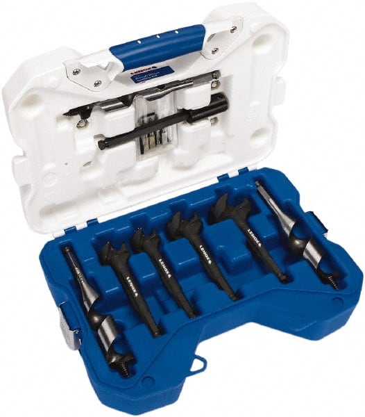 Lenox - 7/8 to 2-9/16", Oxide Finish, Bi-Metal Auger Drill Bit Set - USA Tool & Supply