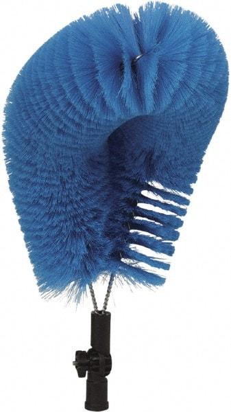 Vikan - Polyester Clean In Place Brush - 4-13/32" Bristle Length, 20" Long Head, Blue - USA Tool & Supply