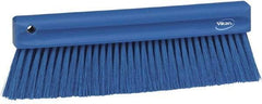 Vikan - Polyester Counter Brush - 2" Bristle Length, 11" Long x 1-1/4" Wide Head, Blue - USA Tool & Supply