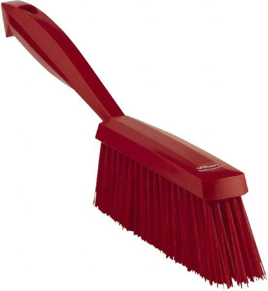 Vikan - 14" OAL, Polyester Staple Set Bench Brush - 2" Bristle Length, 6-3/8" Long Head, Red - USA Tool & Supply