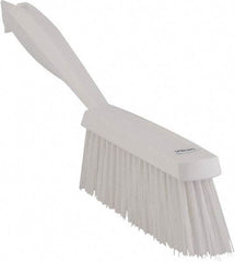 Vikan - 14" OAL, Polyester Staple Set Bench Brush - 2" Bristle Length, 6-3/8" Long Head, White - USA Tool & Supply