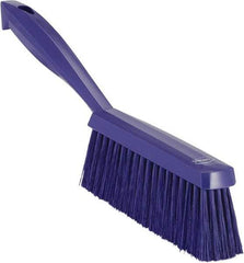 Vikan - 14" OAL, Polyester Staple Set Bench Brush - 2" Bristle Length, 6-3/8" Long Head, Purple - USA Tool & Supply