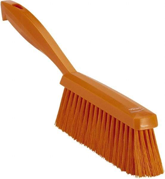 Vikan - 14" OAL, Polyester Staple Set Bench Brush - 2" Bristle Length, 6-3/8" Long Head, Orange - USA Tool & Supply