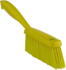 Vikan - 14" OAL, Polyester Staple Set Bench Brush - 2" Bristle Length, 6-3/8" Long Head, Yellow - USA Tool & Supply