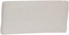 Remco - 10" Long x 4-1/2" Wide x 1-1/8" Thick Scouring Pad - Light-Duty, White - USA Tool & Supply