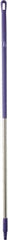 Vikan - 59 x 1-1/4" Aluminum Squeegee Handle - European Threaded Connection, Purple - USA Tool & Supply