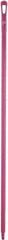 Vikan - 59 x 1-1/4" Polypropylene Squeegee Handle - European Threaded Connection, Pink - USA Tool & Supply