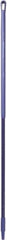 Vikan - 59 x 1-1/4" Fiberglass Squeegee Handle - European Threaded Connection, Purple - USA Tool & Supply