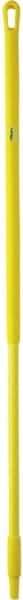 Vikan - 51 x 1-1/4" Fiberglass Squeegee Handle - European Threaded Connection, Yellow - USA Tool & Supply