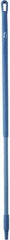 Vikan - 51 x 1-1/4" Fiberglass Squeegee Handle - European Threaded Connection, Blue - USA Tool & Supply