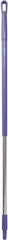 Vikan - 51 x 1-1/4" Aluminum Squeegee Handle - European Threaded Connection, Purple - USA Tool & Supply