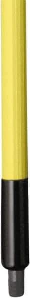 Remco - 187 x 1-1/4" Fiberglass Squeegee Handle - European Threaded Connection, Yellow, Telescoping - USA Tool & Supply