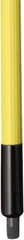 Remco - 187 x 1-1/4" Fiberglass Squeegee Handle - European Threaded Connection, Yellow, Telescoping - USA Tool & Supply