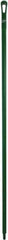 Vikan - 67 x 1-19/64" Polypropylene Squeegee Handle - European Threaded Connection, Green - USA Tool & Supply