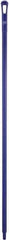 Vikan - 59 x 1-1/4" Polypropylene Squeegee Handle - European Threaded Connection, Purple - USA Tool & Supply