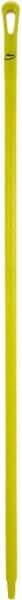 Vikan - 59 x 1-1/4" Polypropylene Squeegee Handle - European Threaded Connection, Yellow - USA Tool & Supply