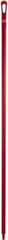 Vikan - 67 x 1-19/64" Polypropylene Squeegee Handle - European Threaded Connection, Red - USA Tool & Supply