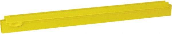 Vikan - 20" Rubber Blade Squeegee Refill - Double Edge, Yellow, Plastic Holder - USA Tool & Supply