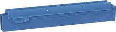 Vikan - 10" Rubber Blade Squeegee Refill - Double Edge, Blue, Plastic Holder - USA Tool & Supply