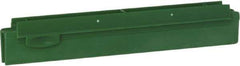 Vikan - 10" Rubber Blade Squeegee Refill - Double Edge, Green, Plastic Holder - USA Tool & Supply