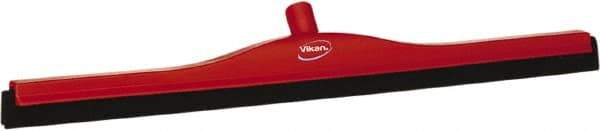 Vikan - 28" Foam Rubber Blade Bench Squeegee - Double Edge, Red, Plastic Holder - USA Tool & Supply