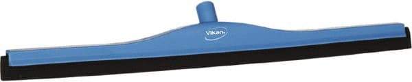 Vikan - 28" Foam Rubber Blade Bench Squeegee - Double Edge, Blue, Plastic Holder - USA Tool & Supply