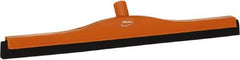 Vikan - 24" Foam Rubber Blade Bench Squeegee - Double Edge, Orange, Plastic Holder - USA Tool & Supply