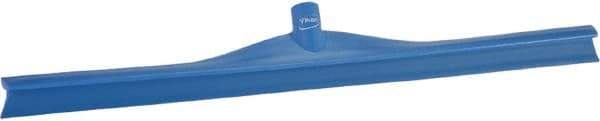 Vikan - 27.56" Rubber Blade Floor Squeegee - Single Edge, Blue, Plastic Holder - USA Tool & Supply