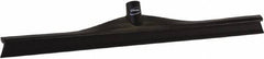 Vikan - 23.62" Rubber Blade Floor Squeegee - Single Edge, Black, Plastic Holder - USA Tool & Supply