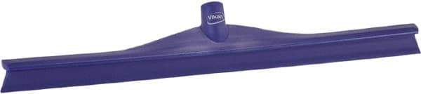 Vikan - 23.62" Rubber Blade Floor Squeegee - Single Edge, Purple, Plastic Holder - USA Tool & Supply