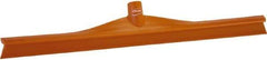 Vikan - 23.62" Rubber Blade Floor Squeegee - Single Edge, Orange, Plastic Holder - USA Tool & Supply