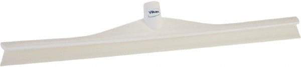 Vikan - 23.62" Rubber Blade Floor Squeegee - Single Edge, White, Plastic Holder - USA Tool & Supply