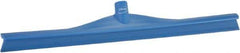 Vikan - 23.62" Rubber Blade Floor Squeegee - Single Edge, Blue, Plastic Holder - USA Tool & Supply