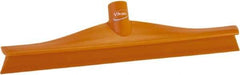 Vikan - 15-3/4" Rubber Blade Floor Squeegee - Single Edge, Orange, Plastic Holder - USA Tool & Supply