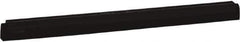 Vikan - 24" Foam Rubber Blade Squeegee Refill - Double Edge, Black, Plastic Holder - USA Tool & Supply