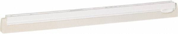 Vikan - 20" Foam Rubber Blade Squeegee Refill - Double Edge, White, Plastic Holder - USA Tool & Supply