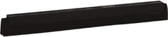 Vikan - 16" Foam Rubber Blade Squeegee Refill - Double Edge, Black, Plastic Holder - USA Tool & Supply