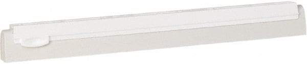 Vikan - 16" Foam Rubber Blade Squeegee Refill - Double Edge, White, Plastic Holder - USA Tool & Supply