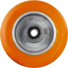 Caster Connection - 8 Inch Diameter x 2 Inch Wide, Polyurethane on Aluminum Caster Wheel - 1,250 Lb. Capacity, 2.2 Inch Hub Length, 1/2 Inch Axle Diameter, Sealed Precision Ball Bearing - USA Tool & Supply