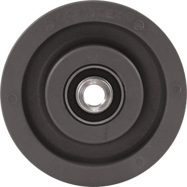 Caster Connection - 5 Inch Diameter x 2 Inch Wide, High Grade Nylon Caster Wheel - 1,200 Lb. Capacity, 2.2 Inch Hub Length, 1/2 Inch Axle Diameter, Sealed Precision Ball Bearing - USA Tool & Supply