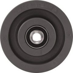 Caster Connection - 5 Inch Diameter x 2 Inch Wide, High Grade Nylon Caster Wheel - 1,200 Lb. Capacity, 2.2 Inch Hub Length, 1/2 Inch Axle Diameter, Sealed Precision Ball Bearing - USA Tool & Supply