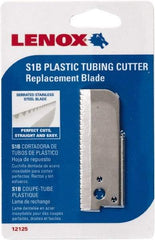 Lenox - Cutter Replacement Blade - Use with Lenox: 1212S1, Cuts PVC, CPVC, Pex, Polyethylene and Rubber Hose - USA Tool & Supply