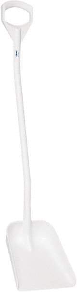 Vikan - 13-1/4" High Square Plastic Shovel - 39-7/8" Long D-Grip Handle - USA Tool & Supply