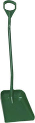 Vikan - 14-3/4" High Square Plastic Shovel - 39" Long D-Grip Handle - USA Tool & Supply