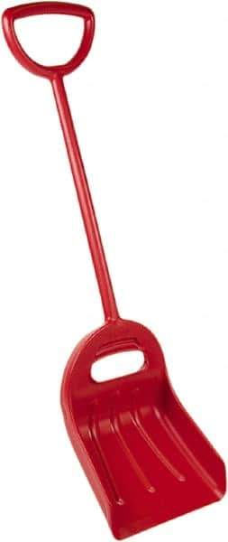 Remco - 18-1/2" High Square Plastic Shovel - 29-1/4" Long D-Grip Handle - USA Tool & Supply