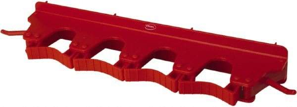 Vikan - 22 Lb Capacity, 3-5/32" Projection, Polypropylene/Rubber Wall Strip Organizer - 15-1/2" OAL - USA Tool & Supply