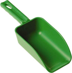 Remco - 16 oz Green Polypropylene Flat Bottom Scoop - 3.2" Wide x 2" Deep Bowl, 10.4" OAL - USA Tool & Supply