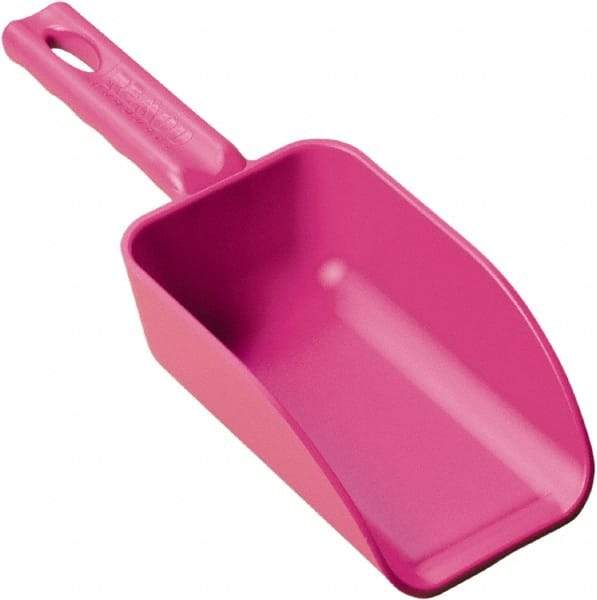 Remco - 16 oz Pink Polypropylene Flat Bottom Scoop - 3.2" Wide x 2" Deep Bowl, 10.4" OAL - USA Tool & Supply