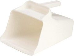 Remco - 128 oz White Polypropylene Flat Bottom Scoop - 8.7" Wide x 6.7" Deep Bowl, 11" OAL - USA Tool & Supply
